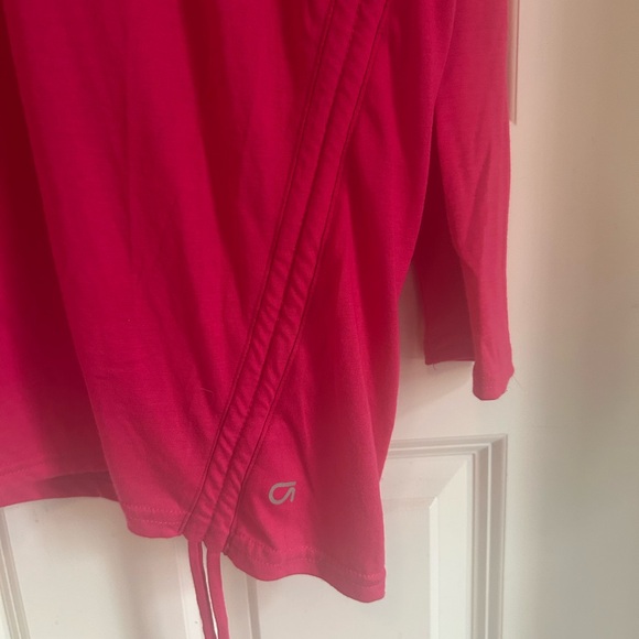 NWOT GAP Red Asymmetrical Ruched Tunic - Picture 3 of 5